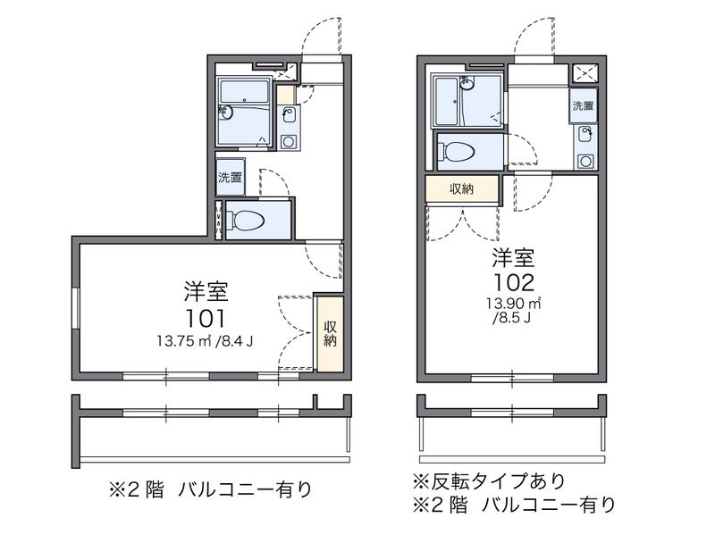 レオパレス紀峰第２ 間取図