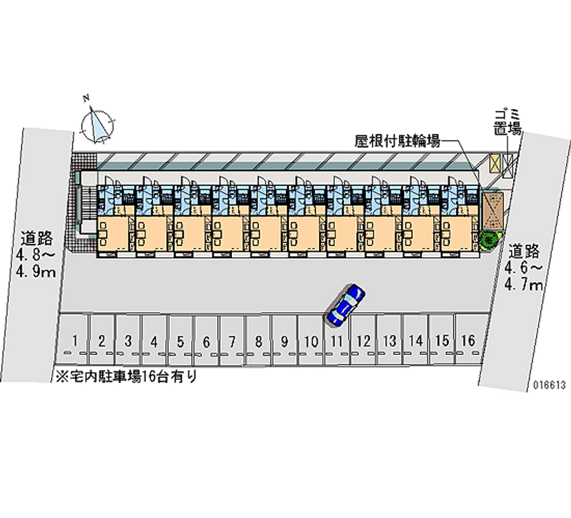 レオパレスカステーロ 月極駐車場