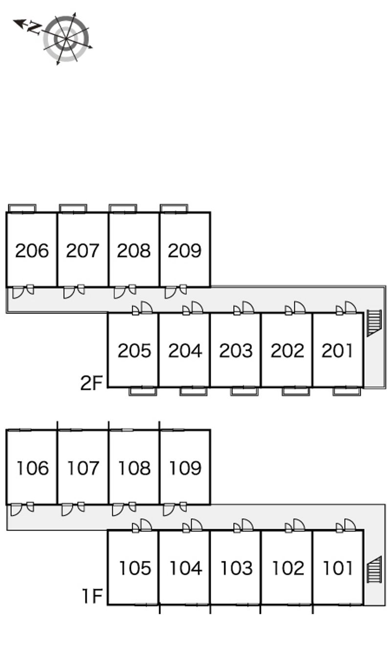 レオパレス末広ガーデン 間取配置図
