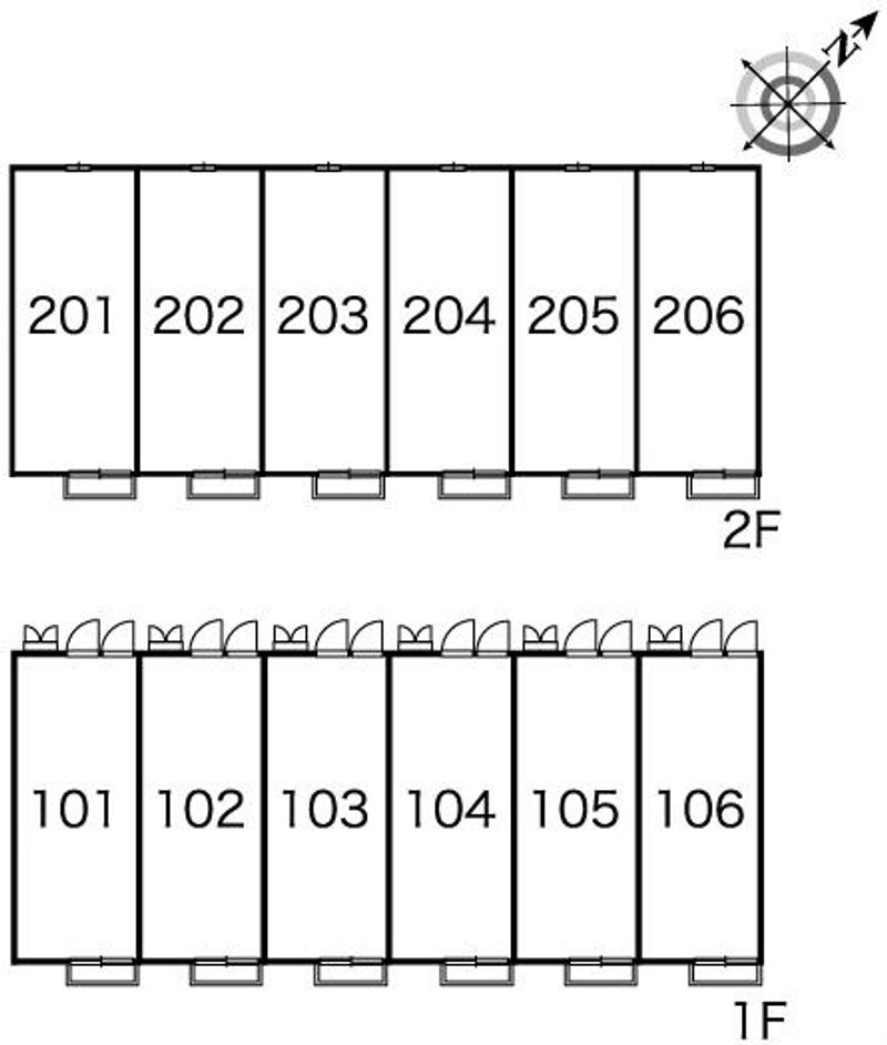 レオパレスりばぁーらぶⅡ 間取配置図