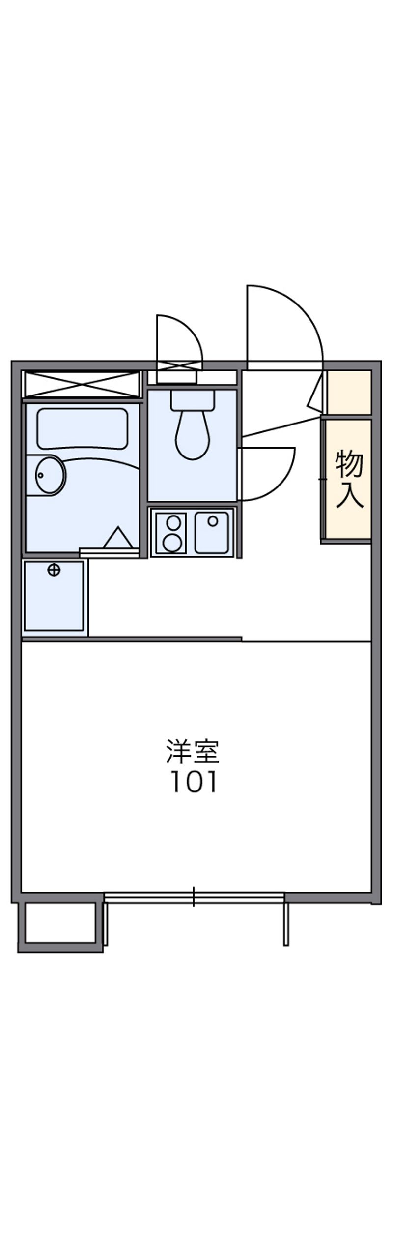 レオパレスＴＲＩＰＬＥＴ 間取図
