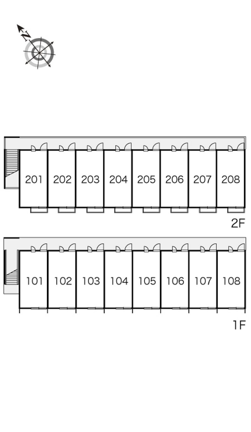 レオパレスオアシス 間取り配置図