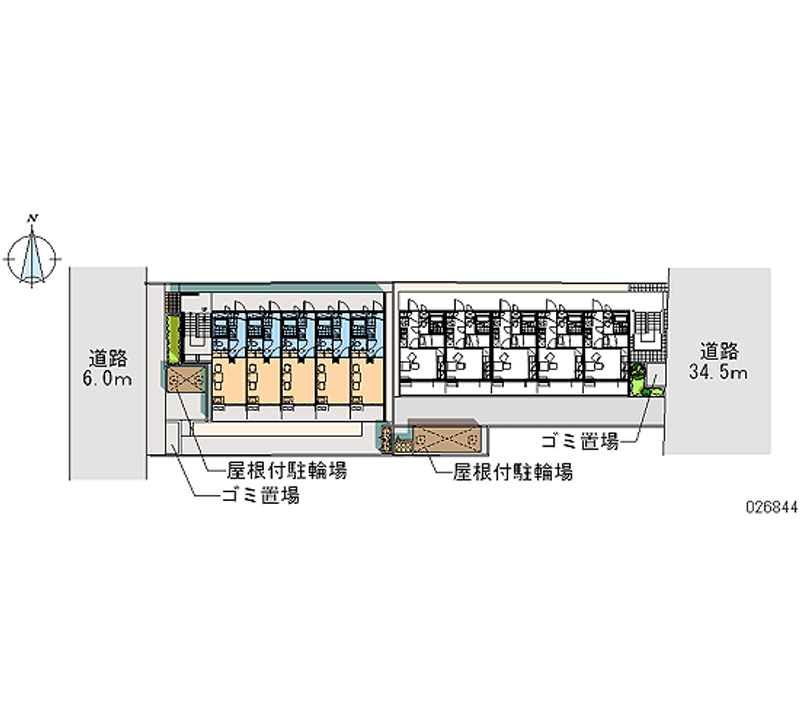 レオパレスボヌール 区画図