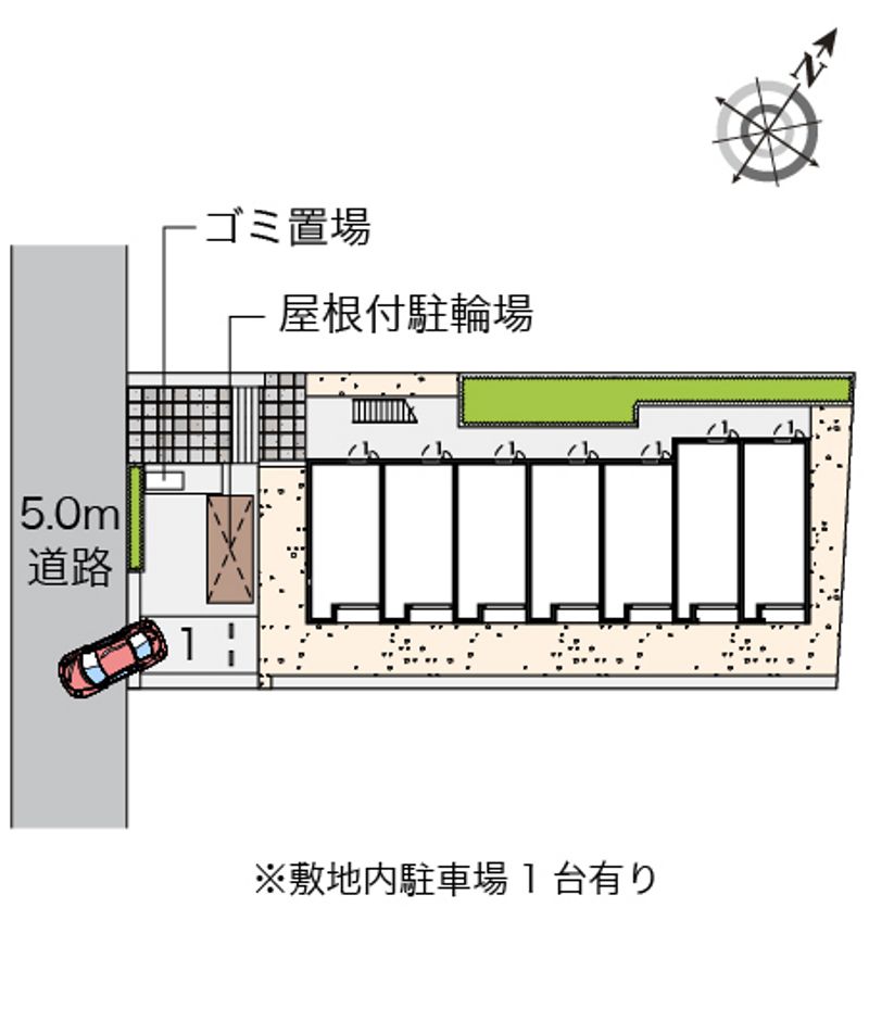 レオネクスト幸良Ⅲ 駐車場