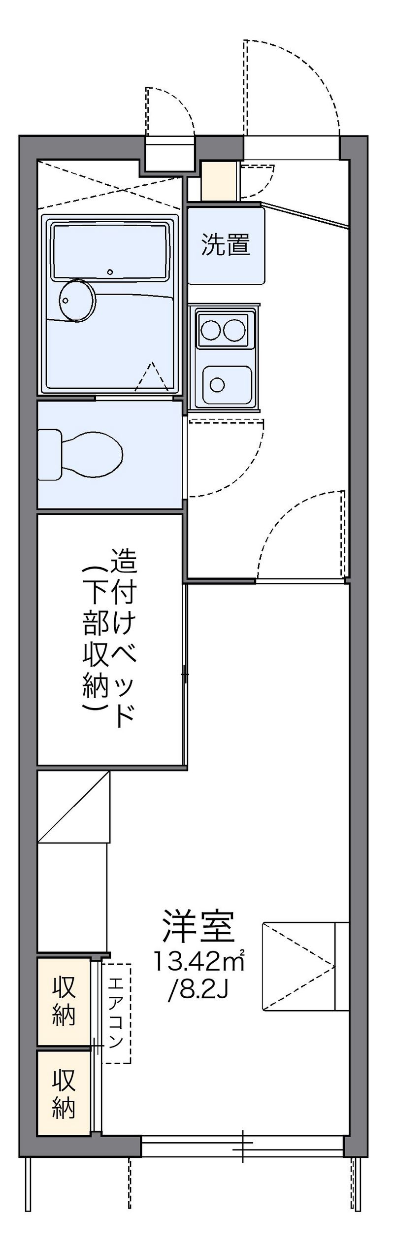 レオパレス大徳Ｃ 間取図