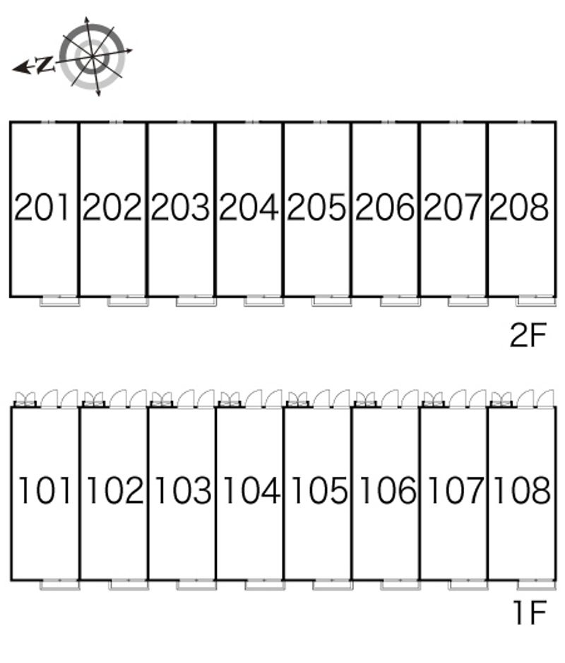レオパレスオアシス 間取り配置図