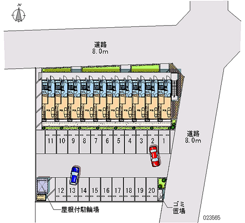 レオパレスハーツ 月極駐車場