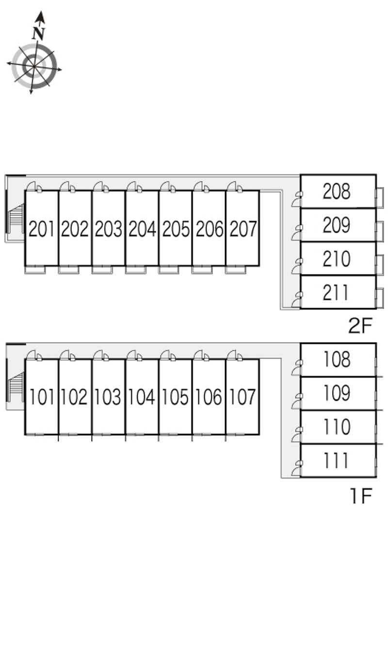 レオパレスＭｏｔｈｅｒＤｕｃｋ 間取り配置図