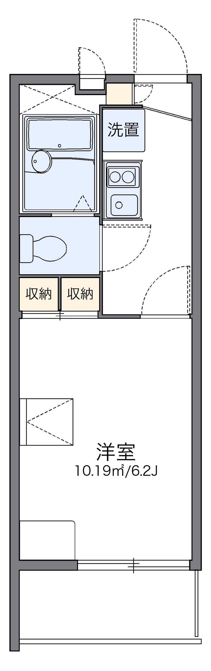 レオパレス本千葉駅前 間取り