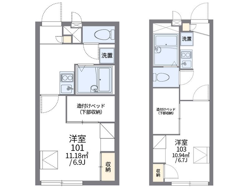 レオパレス平野屋 間取図