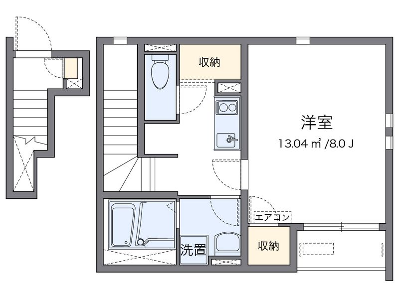 クレイノオリージャ多賀町 間取図