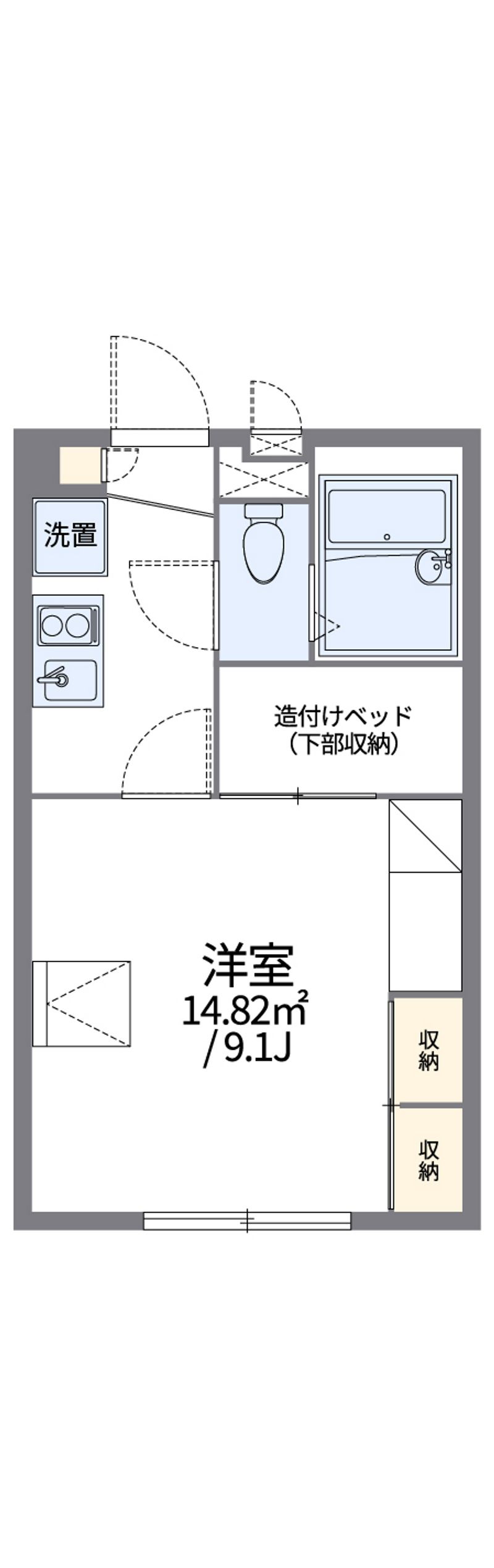 レオパレスレヴ 間取図