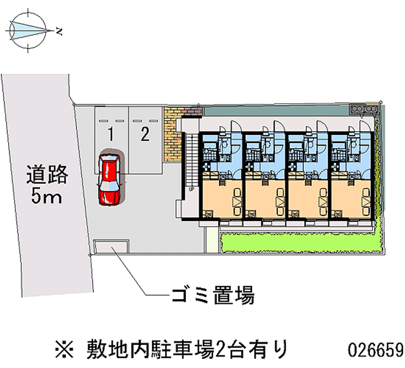 レオパレスサンライズ箕面今宮 区画図