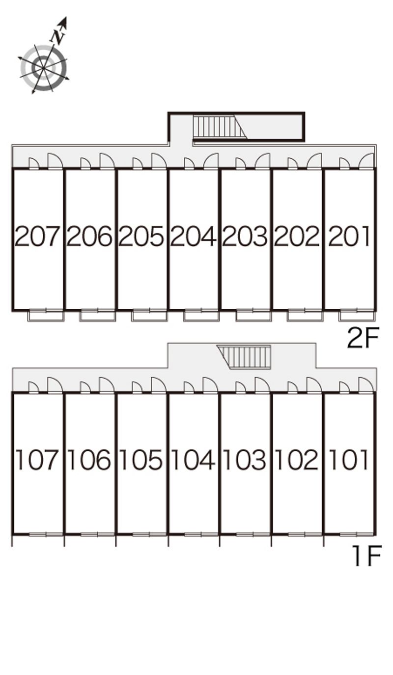レオパレスイル　ソーレ 間取配置図