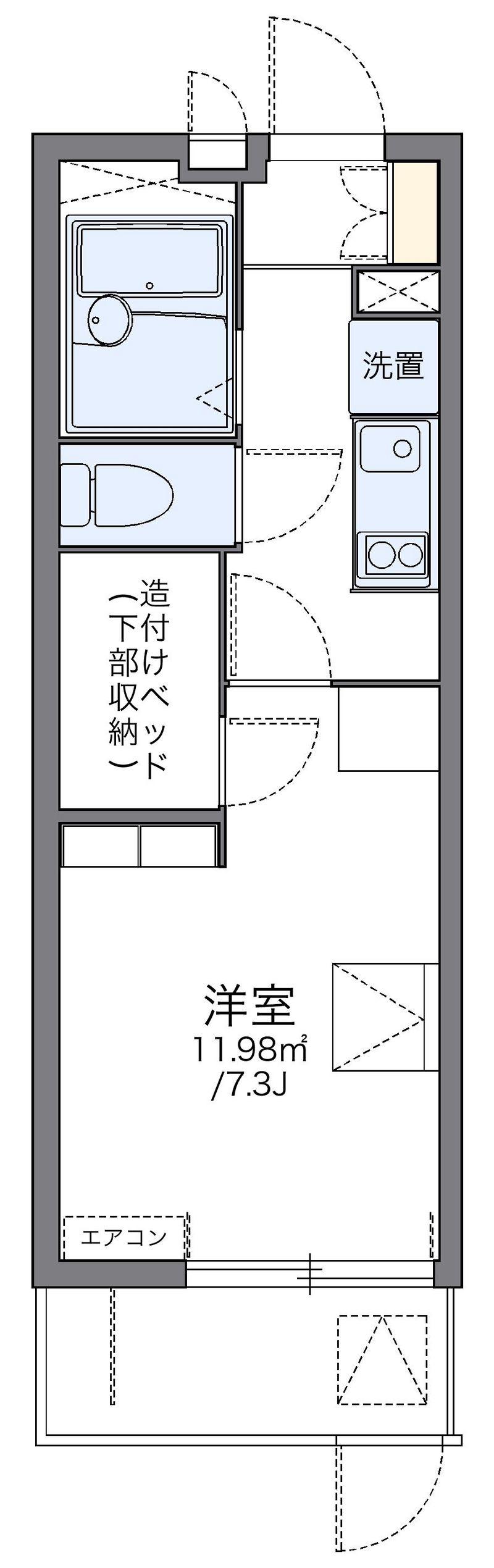 レオパレス安住 間取り
