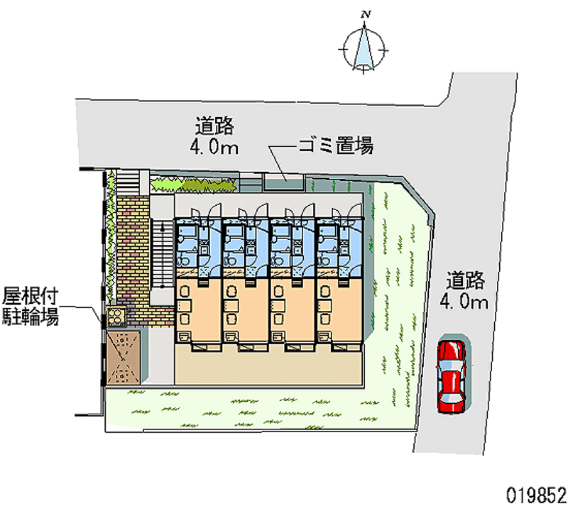レオパレス屋敷山 区画図