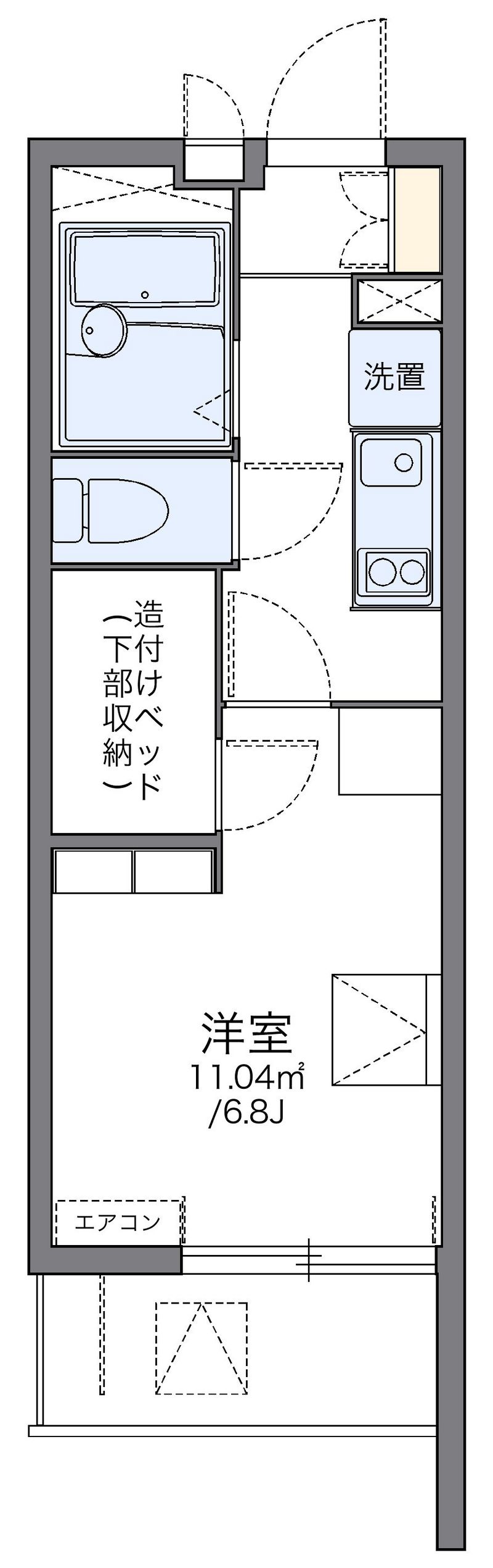レオパレスＫＡＺＵⅢ 間取図