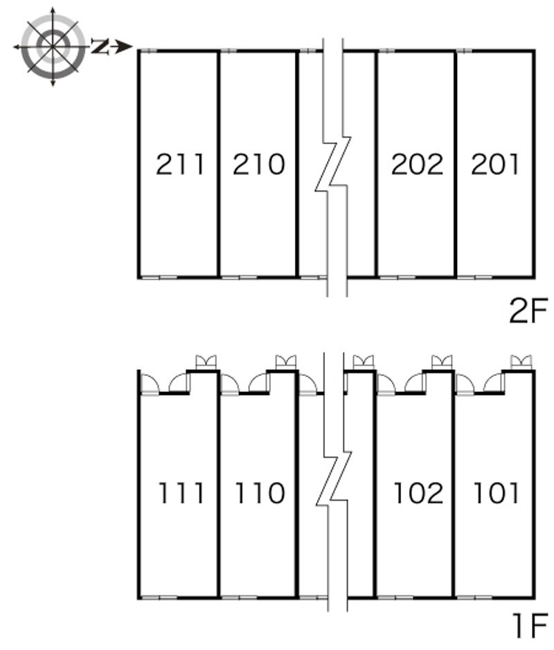 レオパレスマ　メゾン　Ⅲ 間取配置図