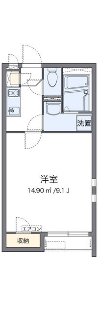 クレイノサンローズ仲原Ⅱ 間取り図