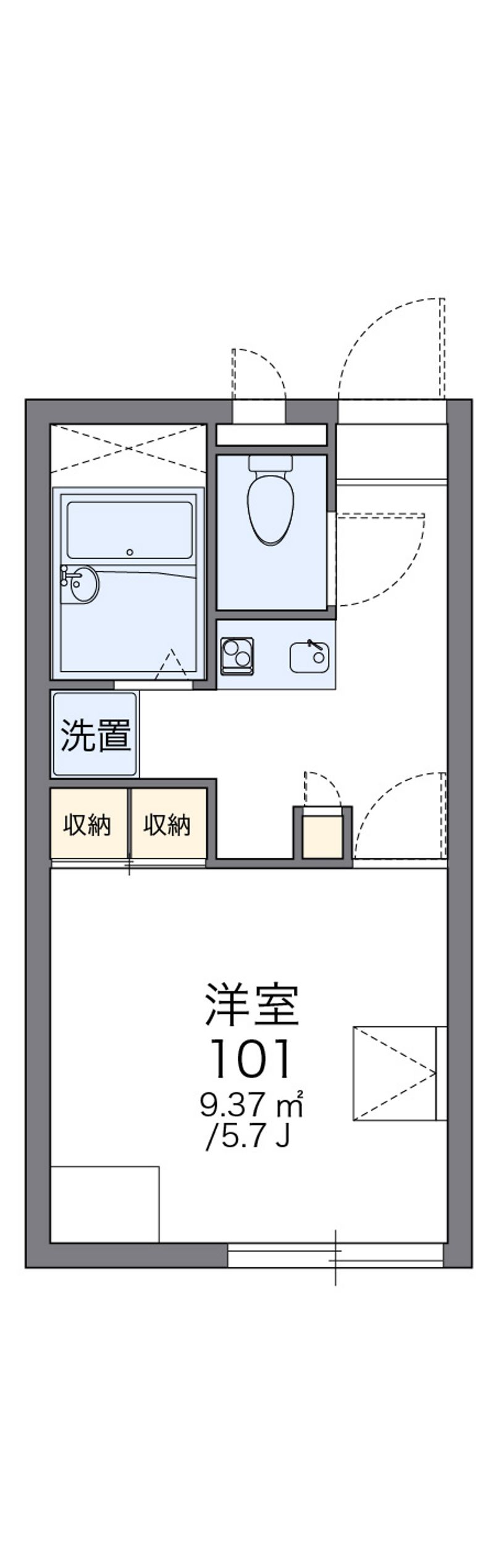 レオパレスリバティ 間取図