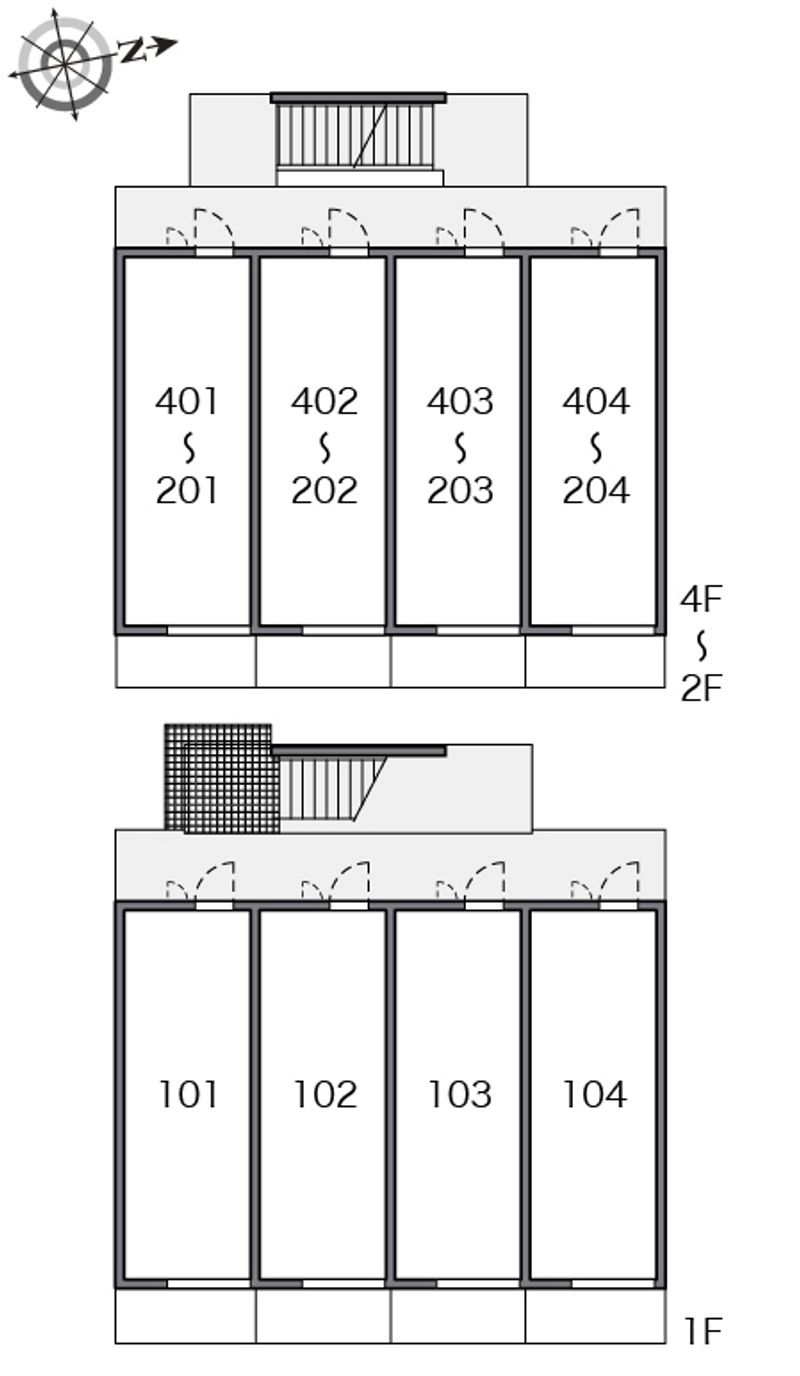 レオパレス曙 間取り配置図