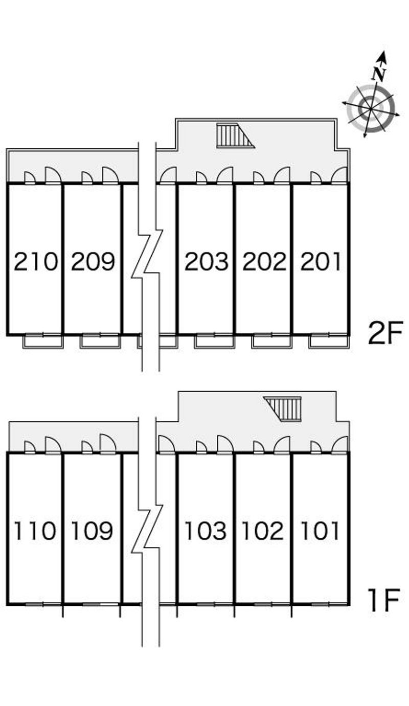 レオパレスサンピュアⅠ 間取配置図