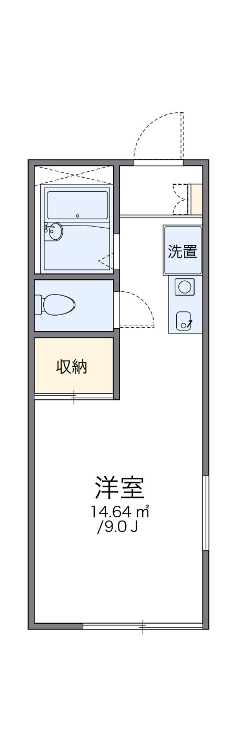レオパレスボヌール 間取図