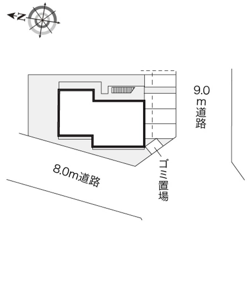 レオパレスアドバンス鳥飼 配置図