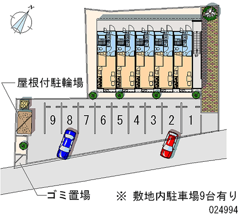 レオパレスレーブ 月極駐車場