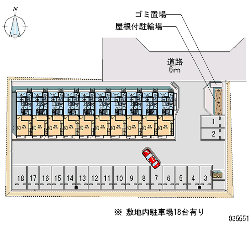 レオパレス舘 月極駐車場