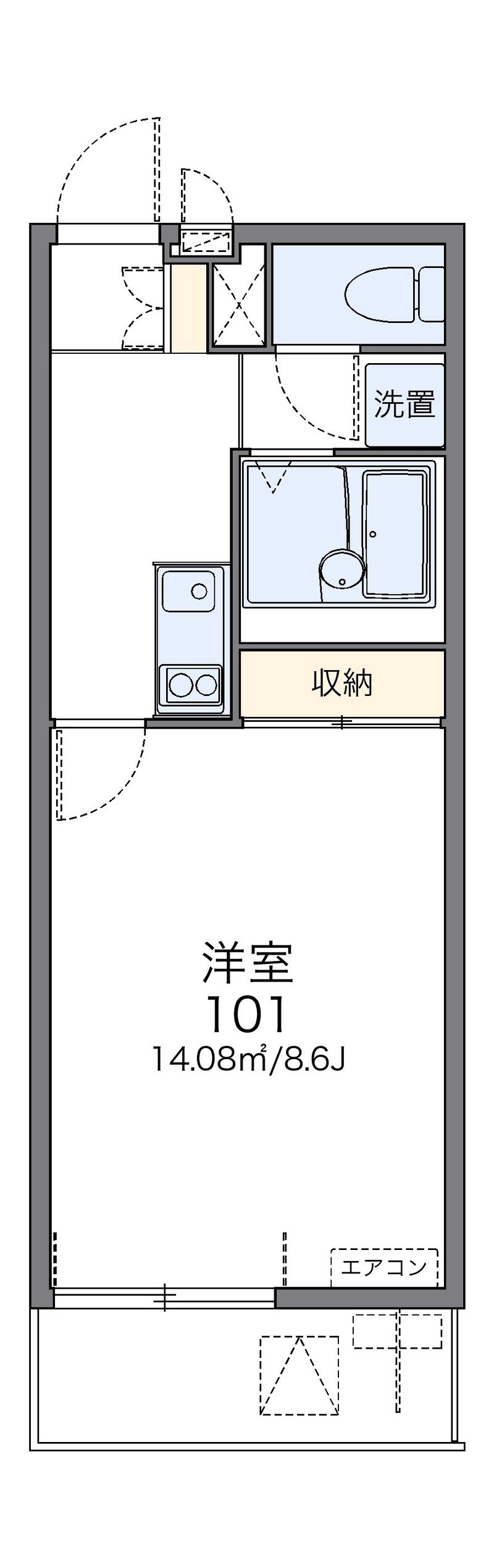 レオネクストひまわりⅡ 間取図