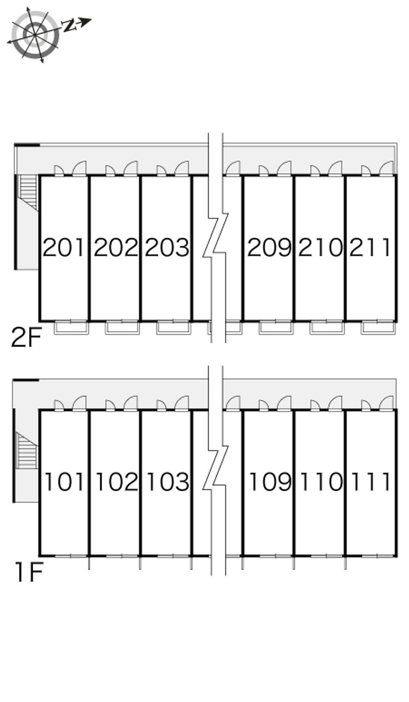 レオパレスグレイスⅡ 間取配置図