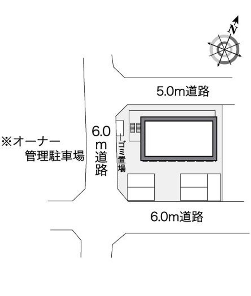 レオパレスジュノス芦屋 配置図