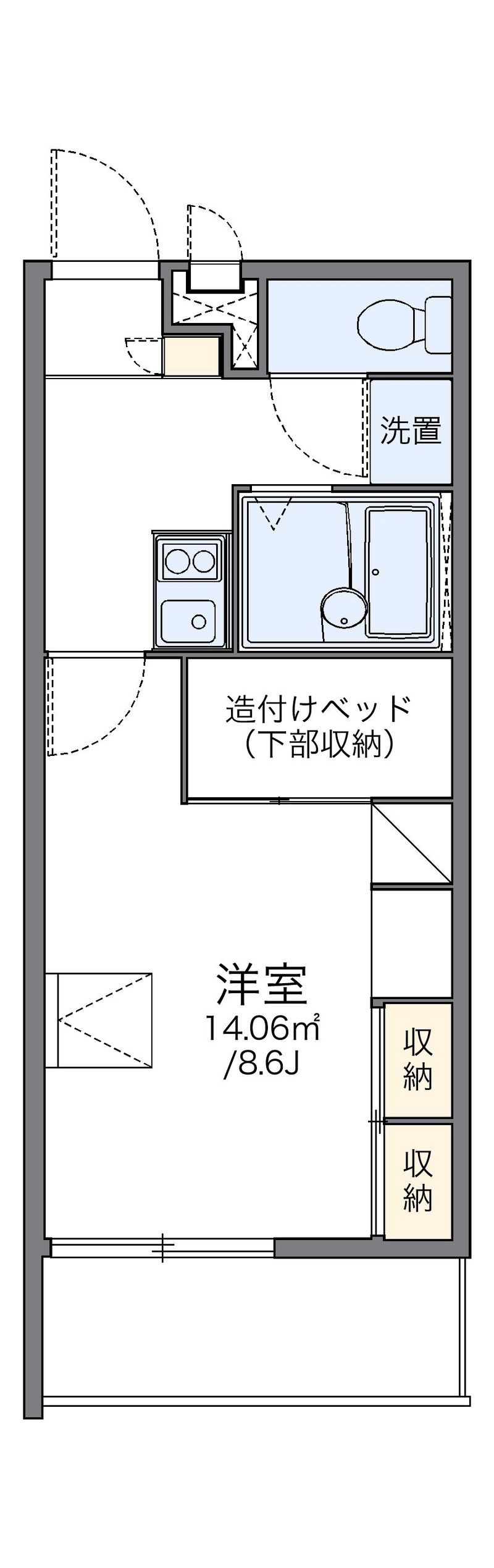 レオパレス内丸 間取図