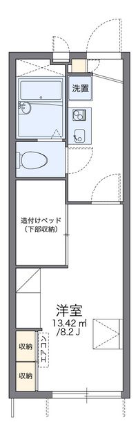 レオパレス北栄 間取り図