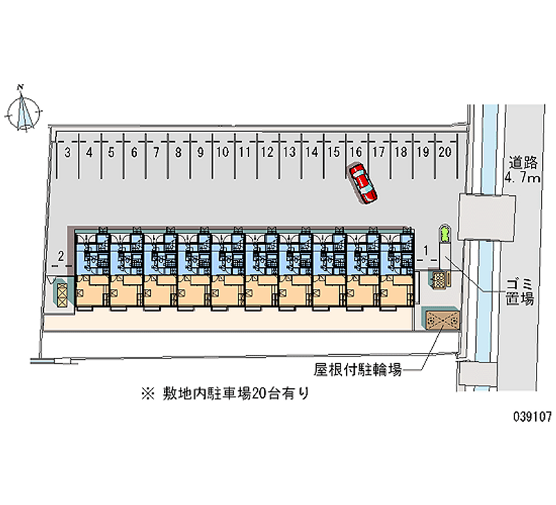 39107 Monthly parking lot