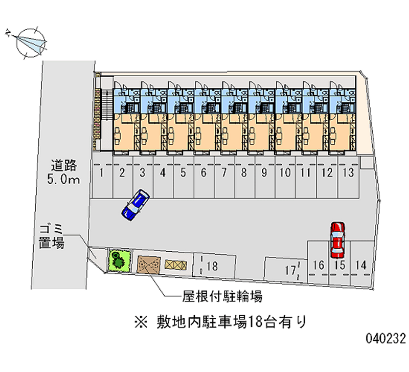 レオパレスシエロアズール 月極駐車場