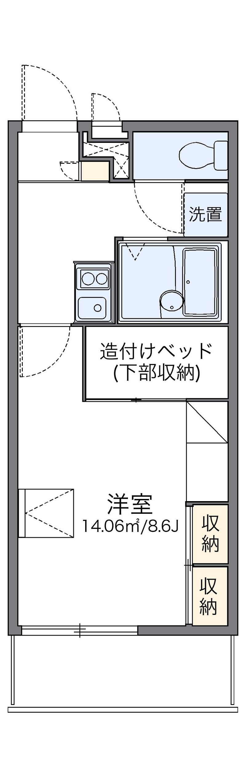 レオパレスＫＡＭＯＮⅣ 間取図