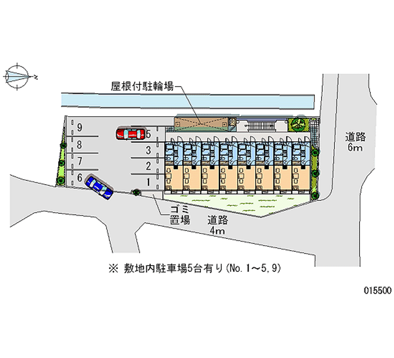 レオパレスベンデュール 月極駐車場