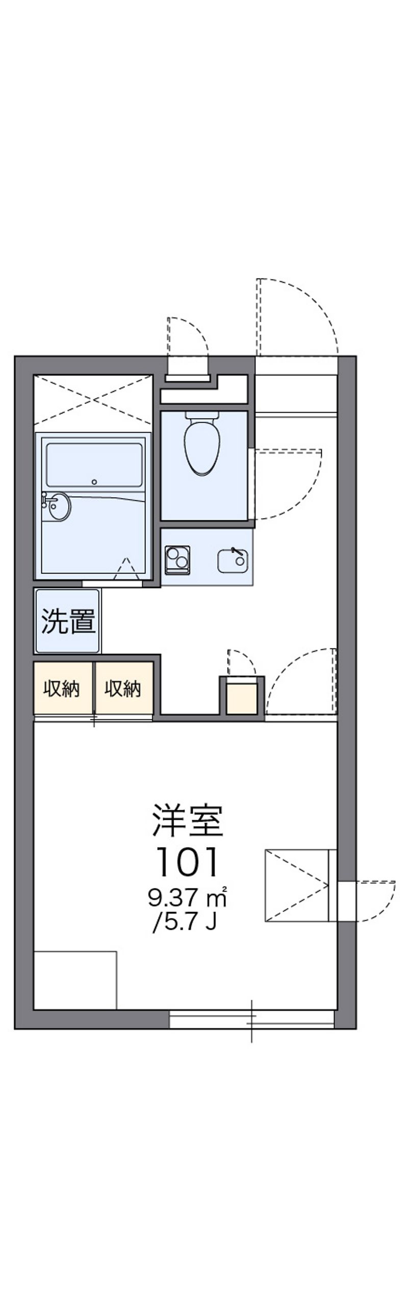 レオパレス大和 間取図