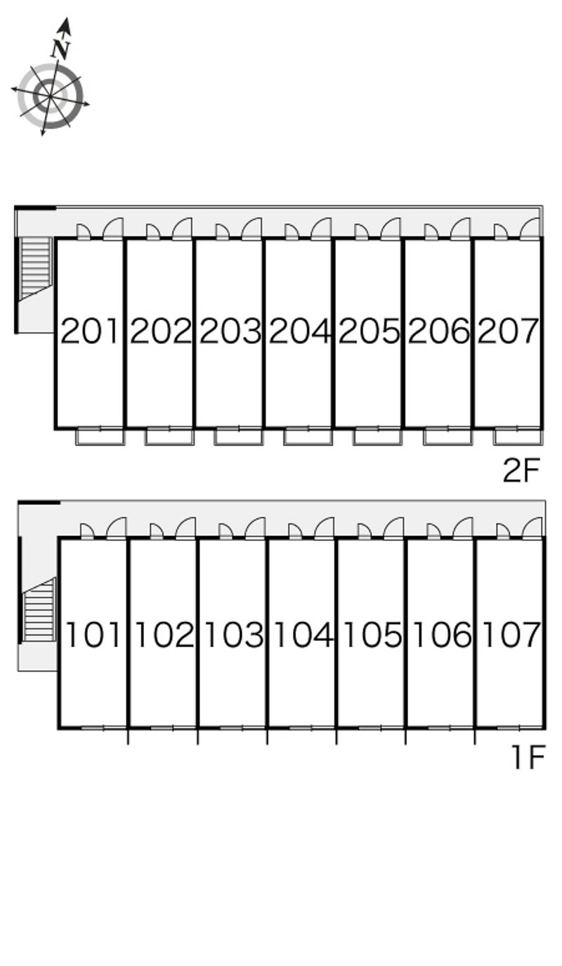レオパレス赤坂 間取配置図