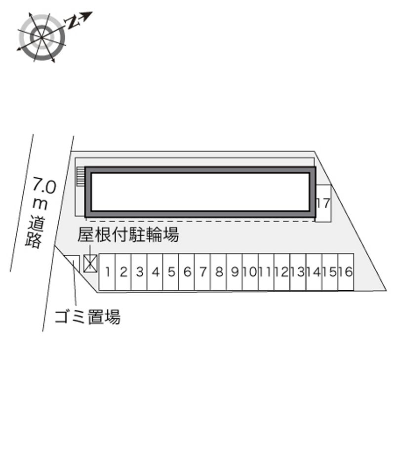 レオパレス西原 配置図