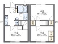 レオパレスジュネス　楓 間取り図