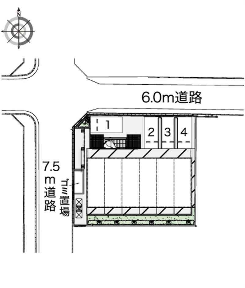 レオパレスエルハピネス 配置図