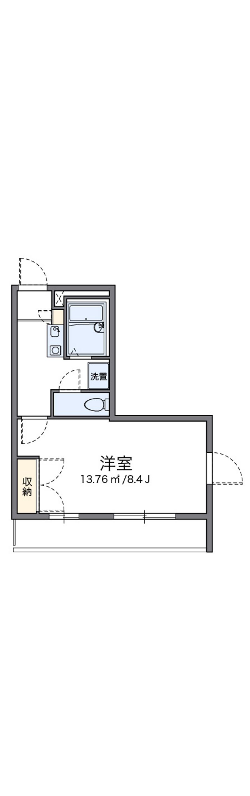 レオパレスイケダ 間取図