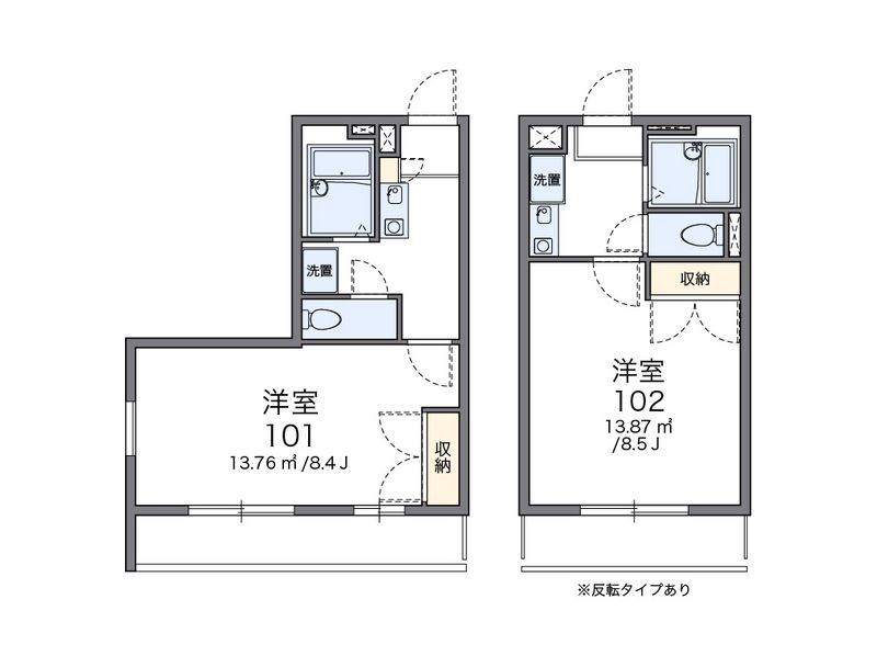 レオパレス忠雅 間取図