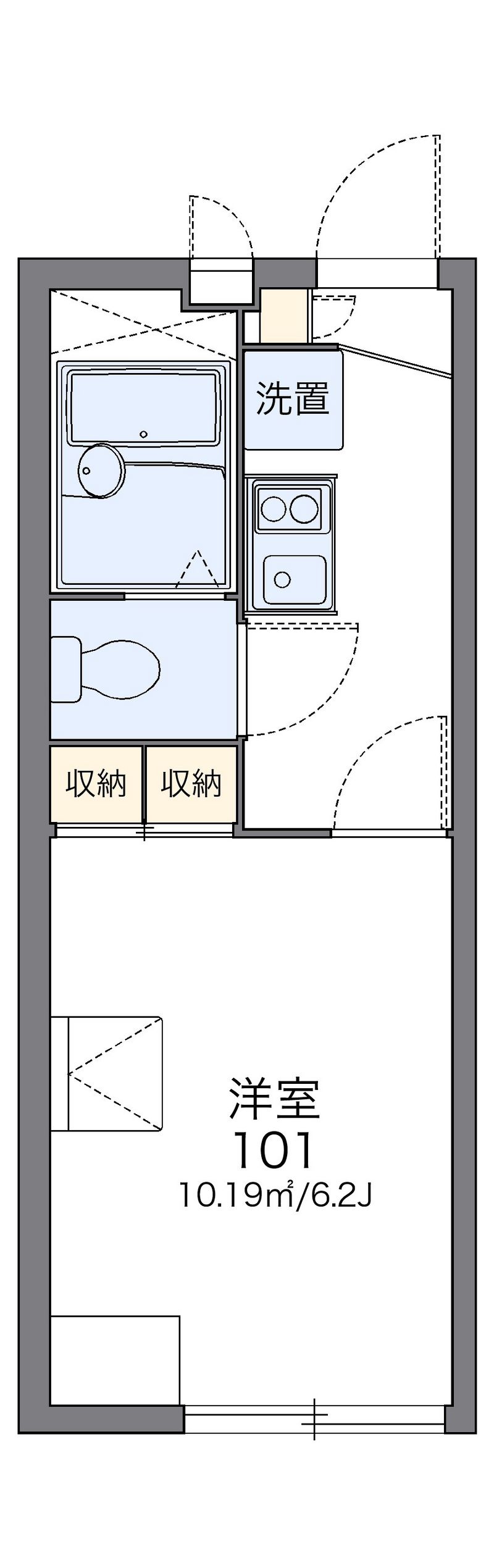 レオパレスアン　ティーム 間取図