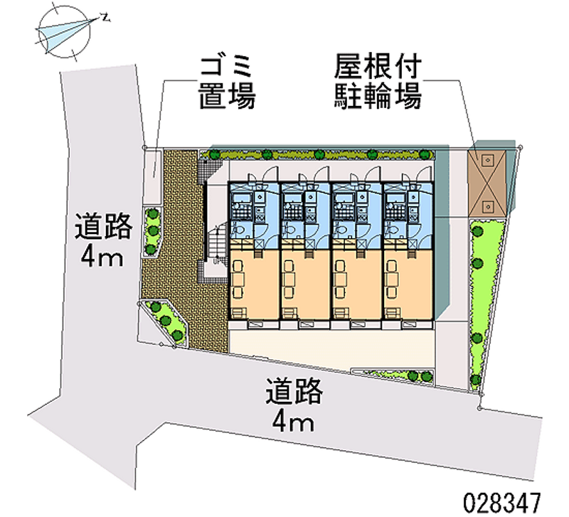 レオパレスドームＹＯＳＨＩＤＡ 区画図