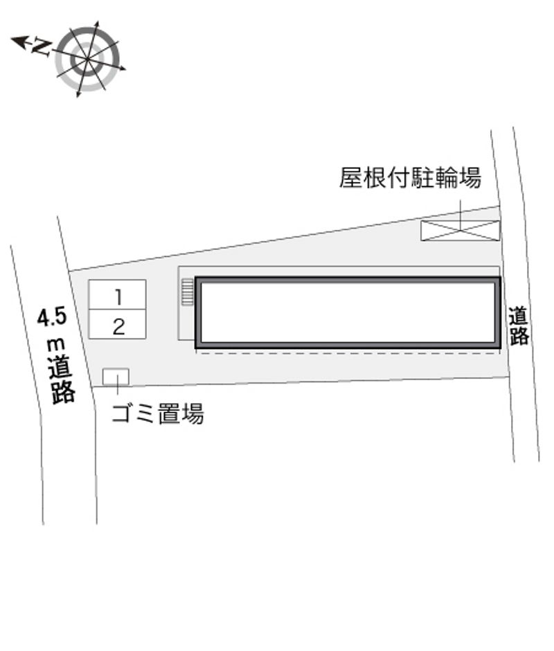 レオパレスコートヒル 配置図