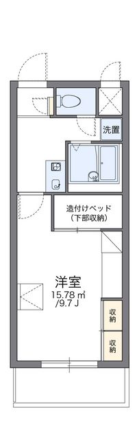 レオパレスグレイスフル 間取り図